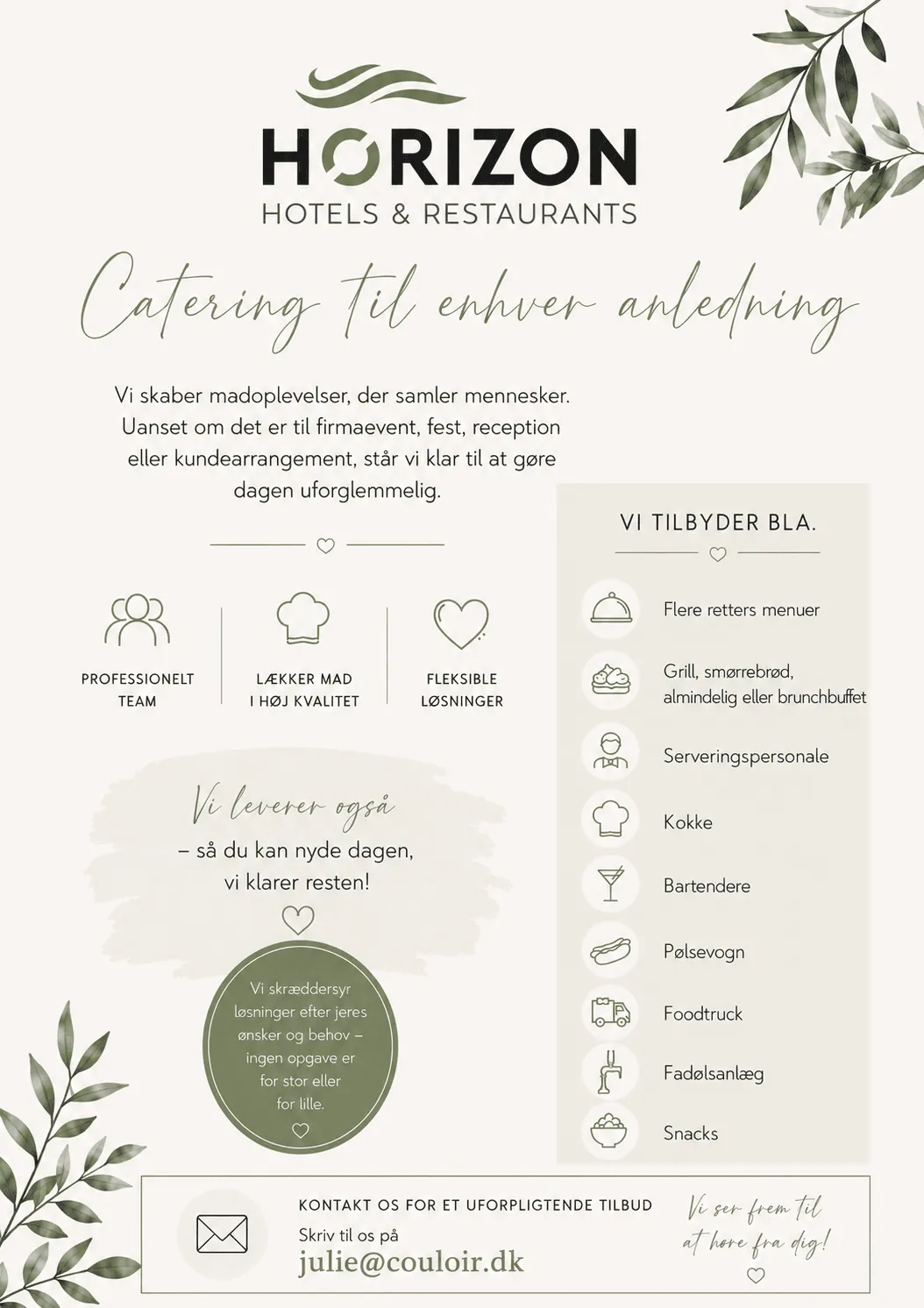 Catering til enhver anledning – Bandholm Badehotel